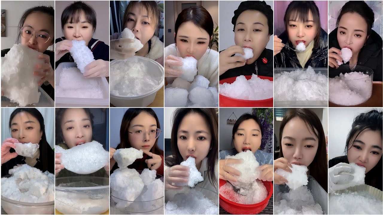 ASMR Shaved ice new Mixed 🤍