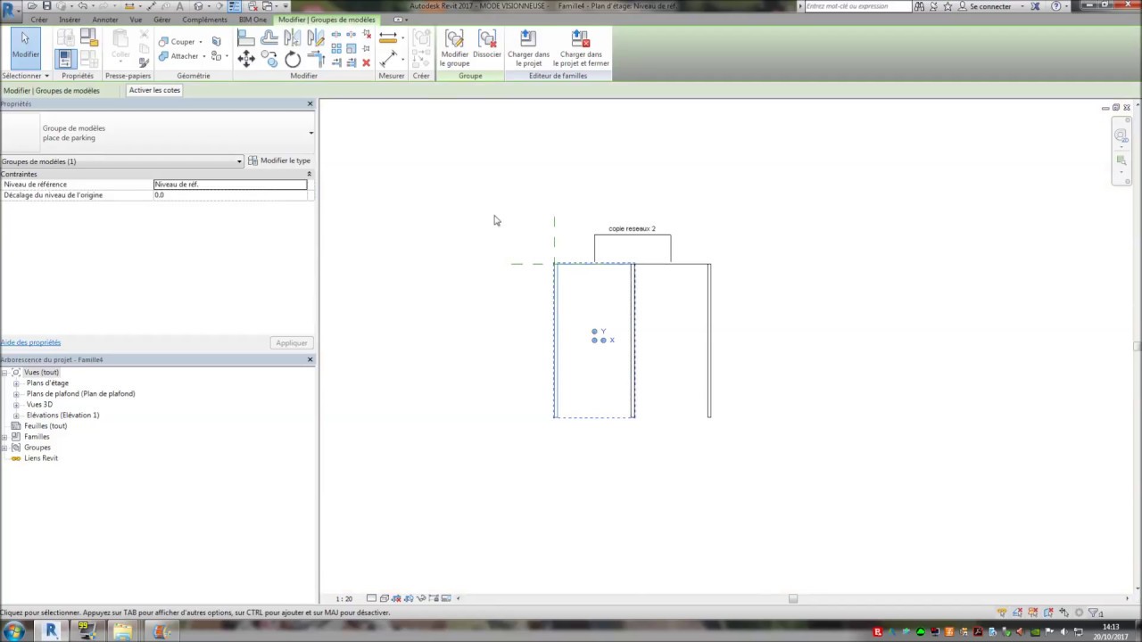 places de parking REVIT