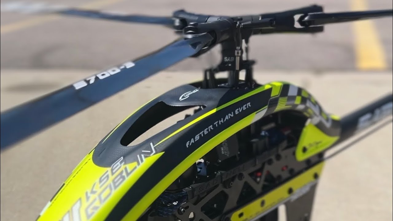 12s SAB Goblin Raw KSE RC HELICOPTER Maiden Flight !!!!