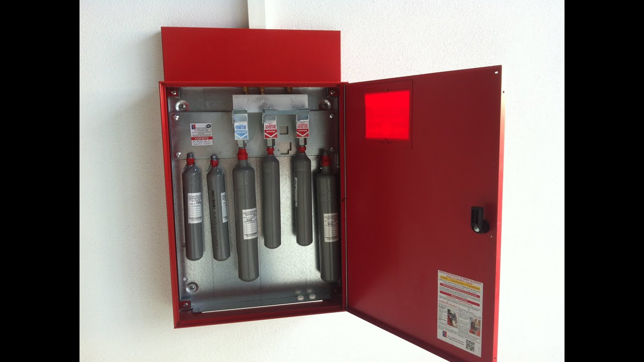 Desenfumage - TEST Coffret d'un coffret bizone avec cartouche CO2