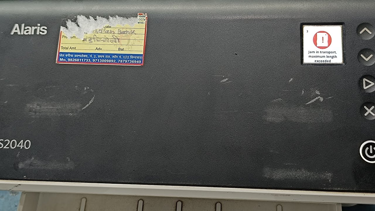 Kodak alaris S2040 / S2050 / S2070 transport error troubleshoot & multiple paper pick repair