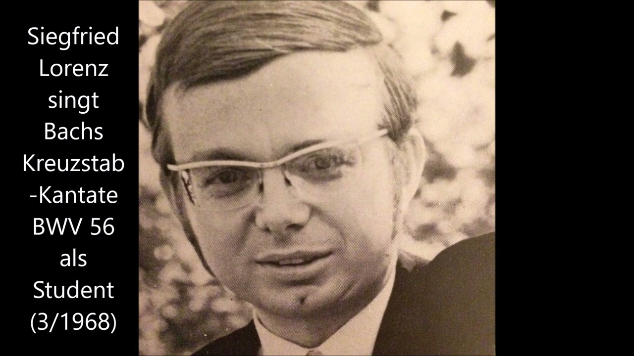 Siegfried Lorenz singt Bach als Student: Kreuzstab-Kantate (BWV 56, 31.03.1968, Berlin-Heinersdorf)
