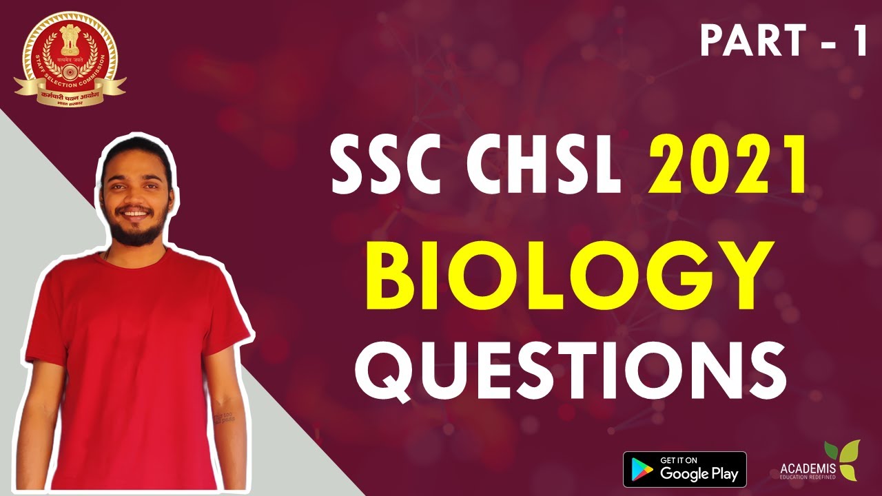 SSC CHSL 2021 - Biology - Previous Questions