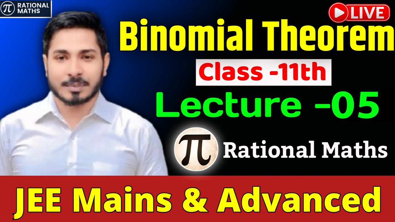 Lec 05: Dive into our module solution for the JEE Advanced section. 📚✏️ #BinomialTheorem #JEE #CBSE