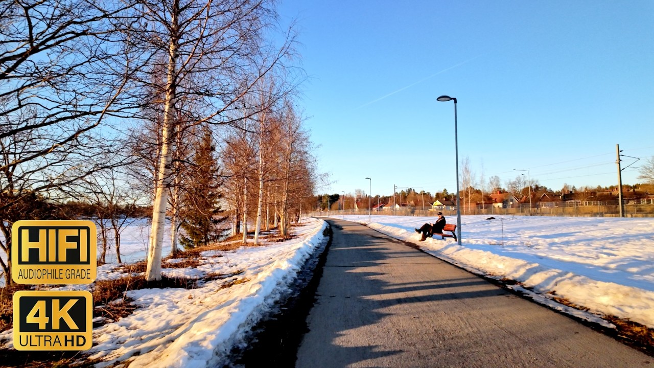 Sunset Walk Along Ume River | Umeå Sweden Golden Hour