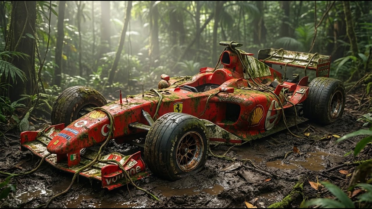 Abandoned Ferrari Formula 1 Found in the Jungle | Full ASMR Restoration