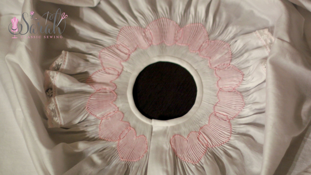 see the trick to beautiful shadow smocked hearts!