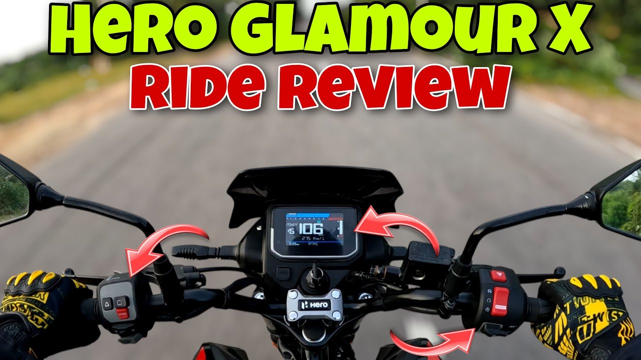 2025 Hero Glamour X 125 Detailed Ride Review 🔥 | Performance Test 🥵 | Gear Test 😍 | Engine Noise 😰