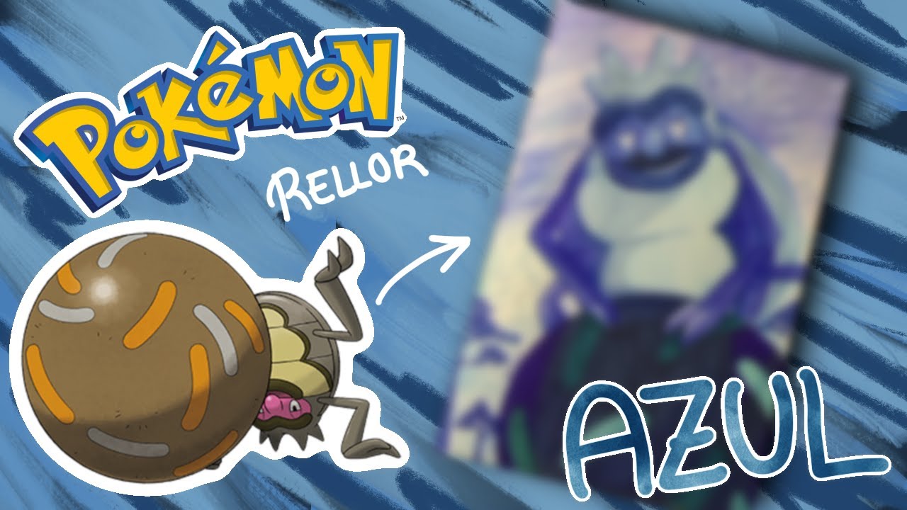 Dibujo a | Rellor | Solo con el color azul | Pok&eacute;mon | 🌙Neyo