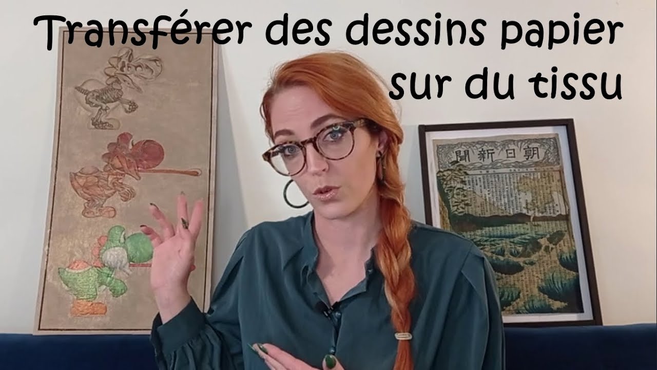 Transférer un dessin papier sur du tissu - Comment faire des tableaux