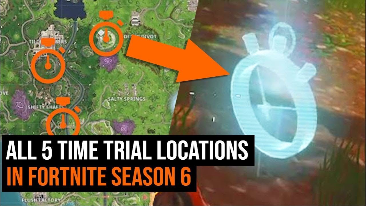 All 5 TIME TRIAL Locations in Fortnite - Season 6 Week 3 Challenges