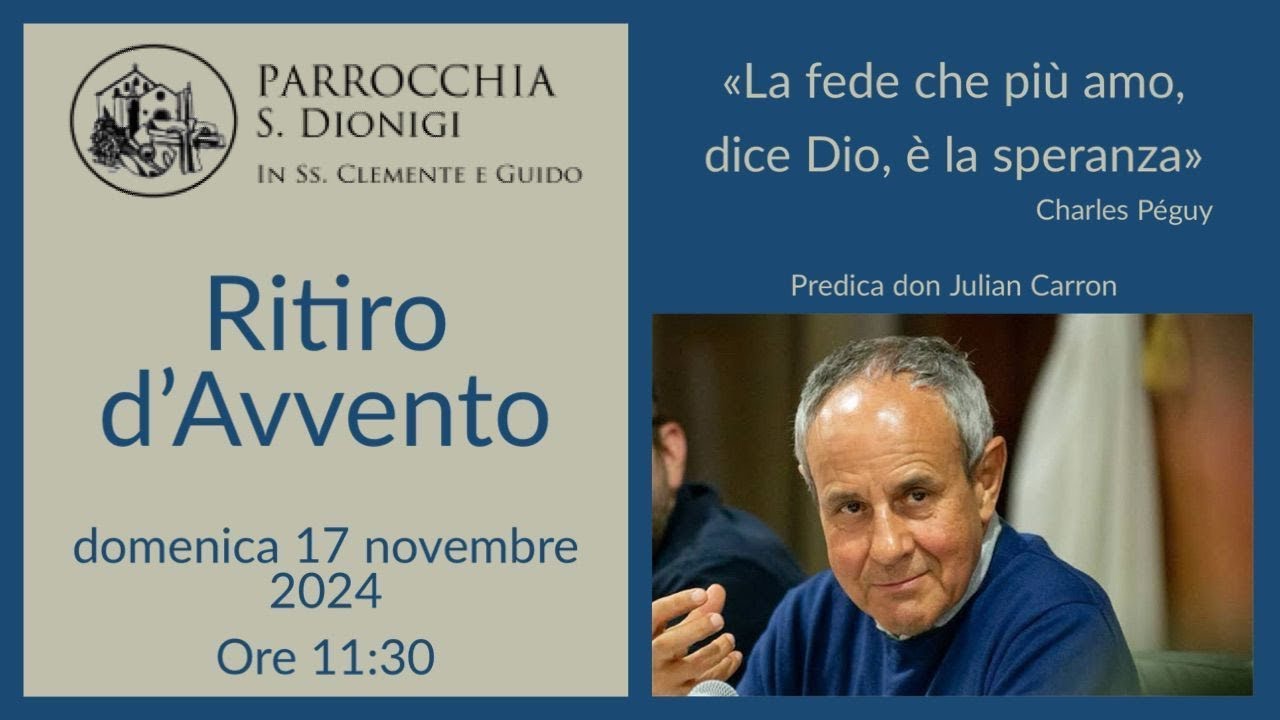 Ritiro di Avvento con don Julián Carrón