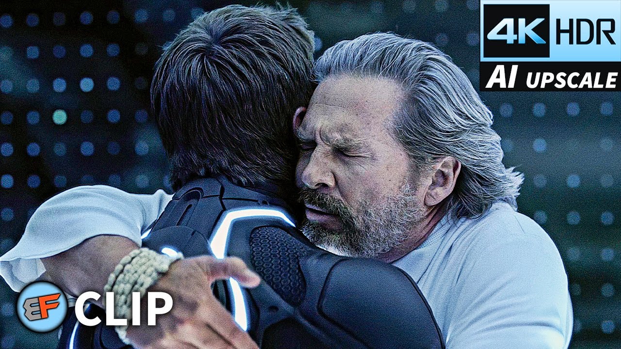 Sam & Kevin Flynn Reunite Scene | Tron Legacy (2010) IMAX 4K HDR Movie Clip