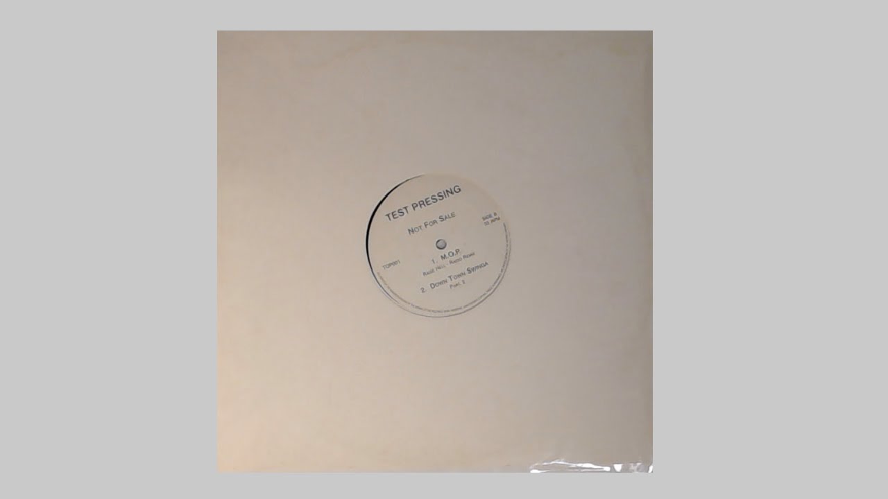 M.O.P. - Downtown Swinga ('96) - 1996 White Label - DJ Premier - Down Town Swinger Part 2 - Vinyl EP