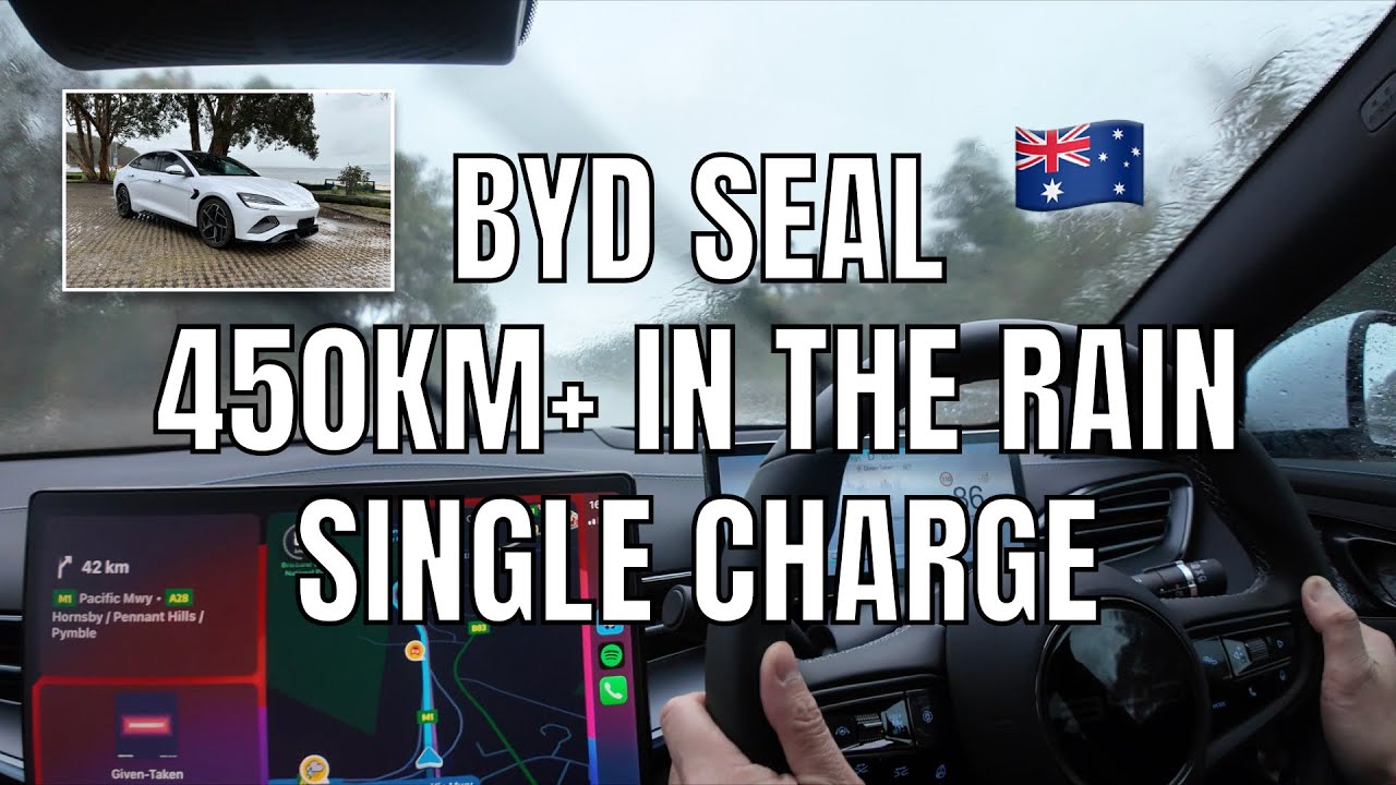 Дальность и эффективность движения по шоссе BYD Seal Long Range в условиях дождя