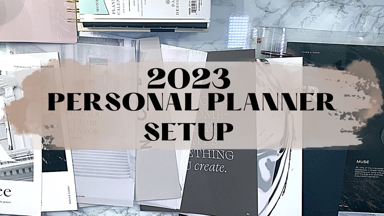 2023 PERSONAL PLANNER SETUP | CLOTH & PAPER | JANES AGENDA