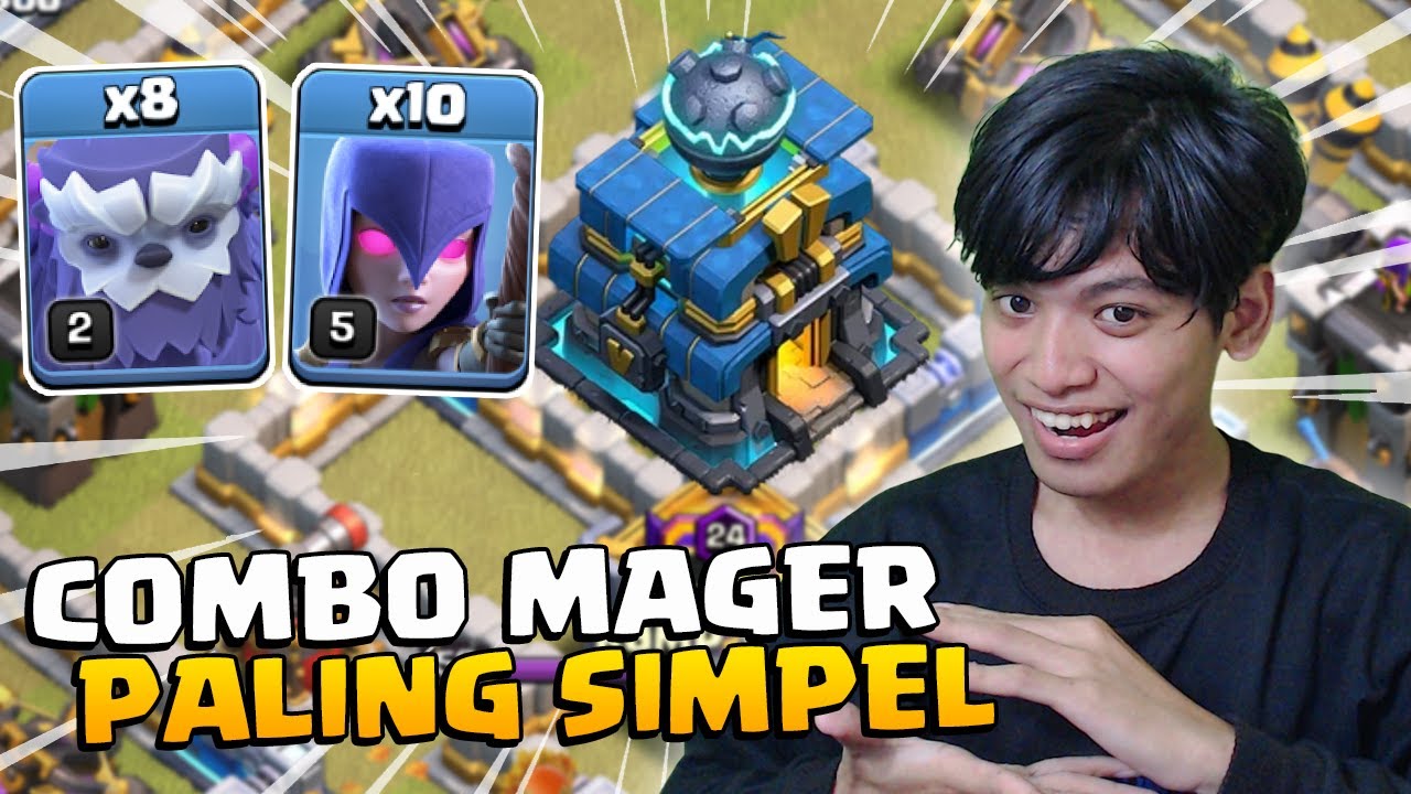 COMBO TERSIMPEL YG PERNAH ADA! Yeti + Witch TH 12 - COC Indonesia