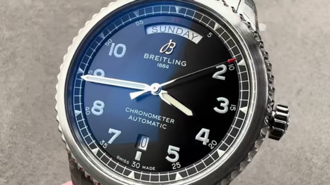 Breitling Aviator 8 Day & Date 41 (A45330101B1A1) Breitling Watch Review