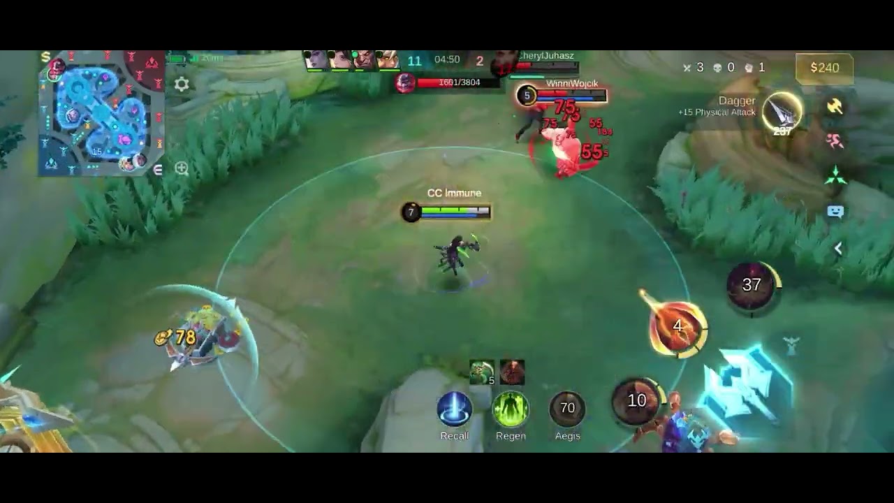 mobile legends : hanabi in ranked full game
