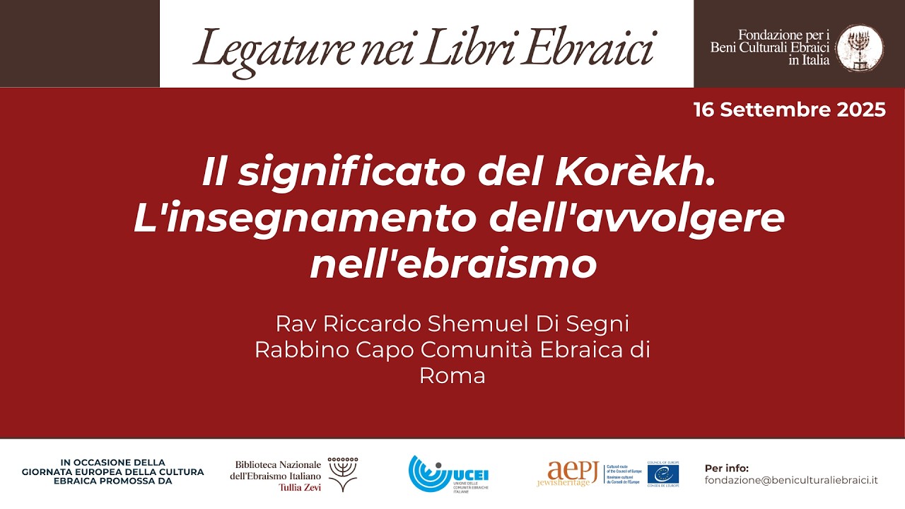 Il significato del Korèkh. L'insegnamento dell'avvolgere nell'ebraismo
