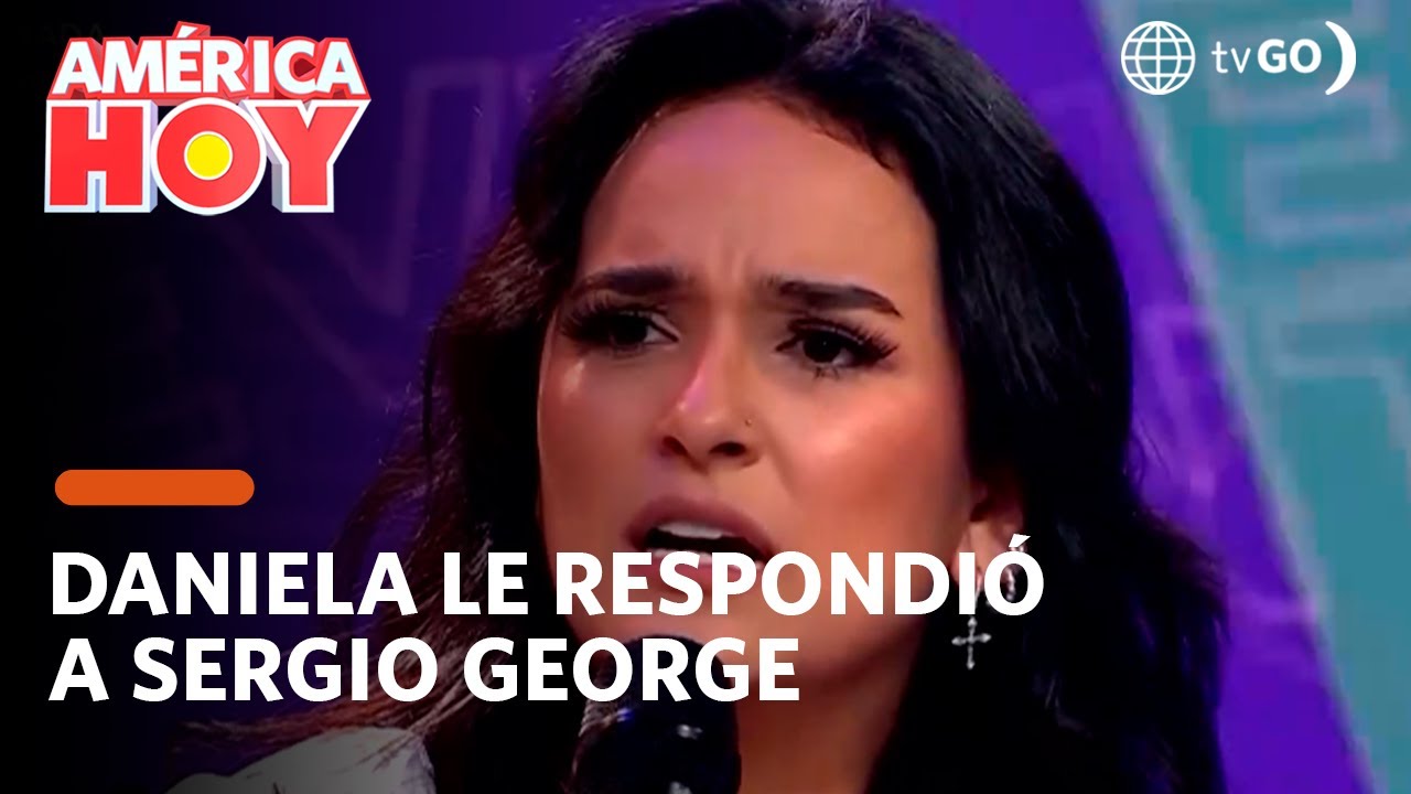 América Hoy: Daniela Darcourt le respondió fuerte y claro a Sergio George (HOY)
