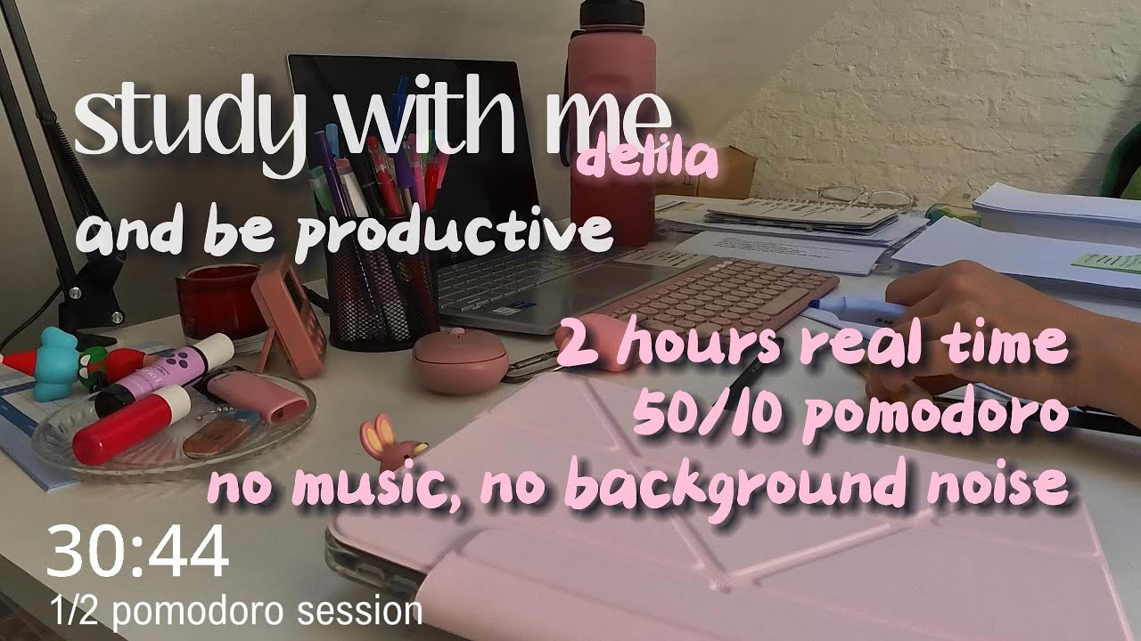2 hours of productive motivation, with ambient nature bird sounds | study with me, 50/10 pomodoro