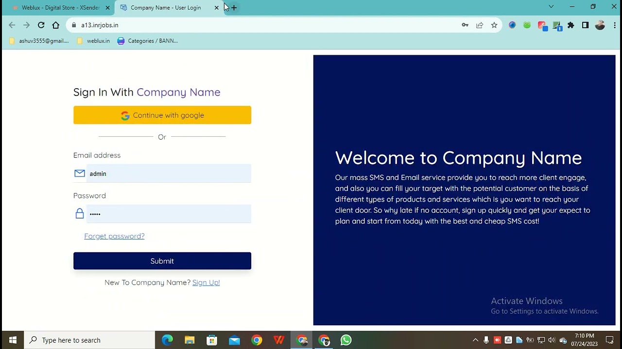 Affiliate Dashboard Training | WEBLUX.IN