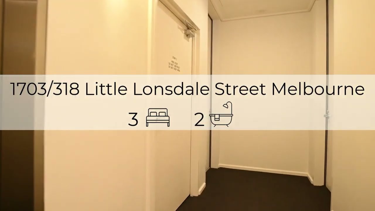 1703/318 LITTLE LONSDALE STREET MELBOURNE CBD 3 BEDROOM APARTMENT FOR RENT