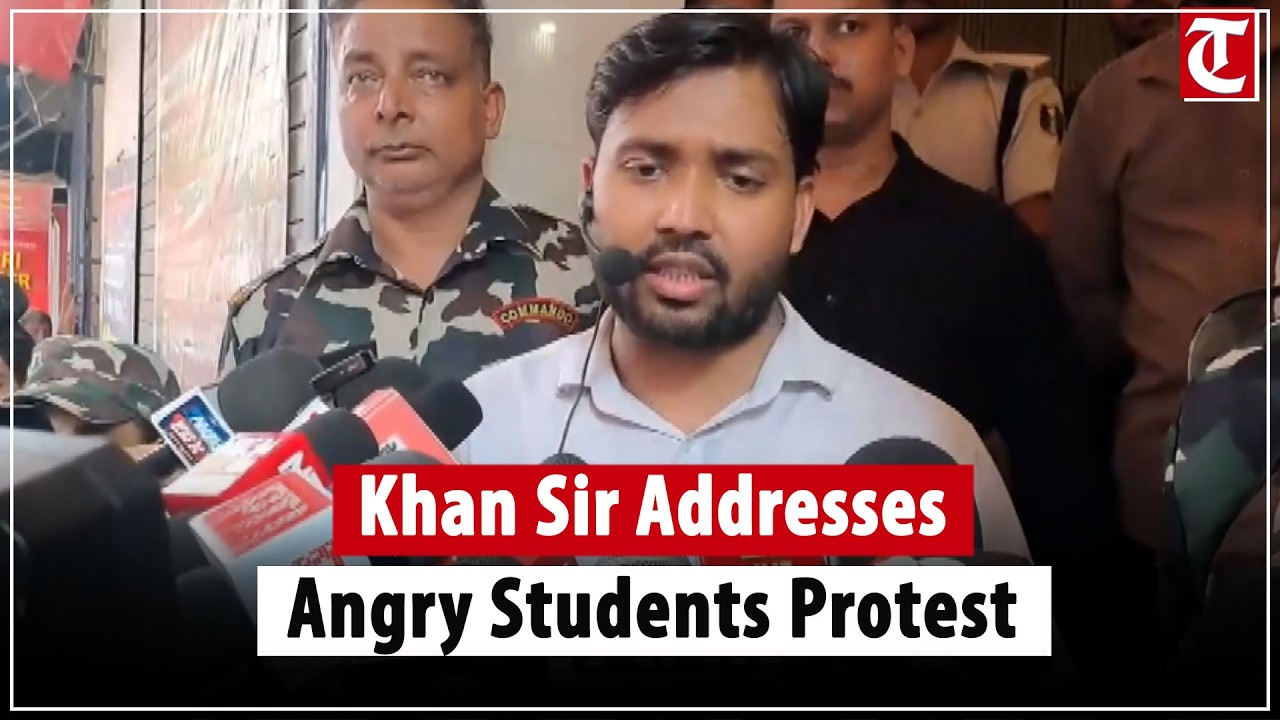Patna Firing Row: Khan Sir Calms Angry Students, Thanks Police For Overnight Security
