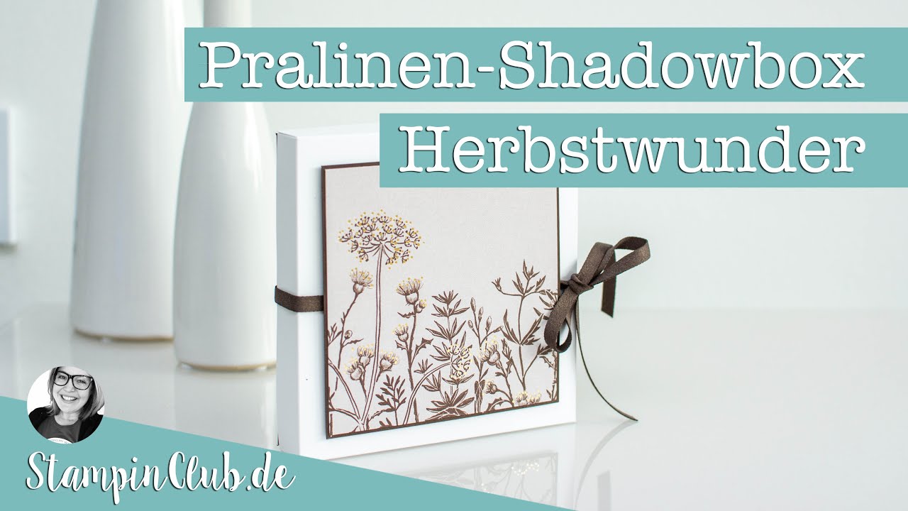 Pralinen-Shadowbox mit dem Besonderen Designerpapier Herbstwunder von Stampin' Up!®