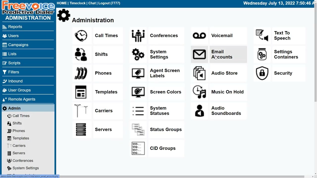 Configuring Email