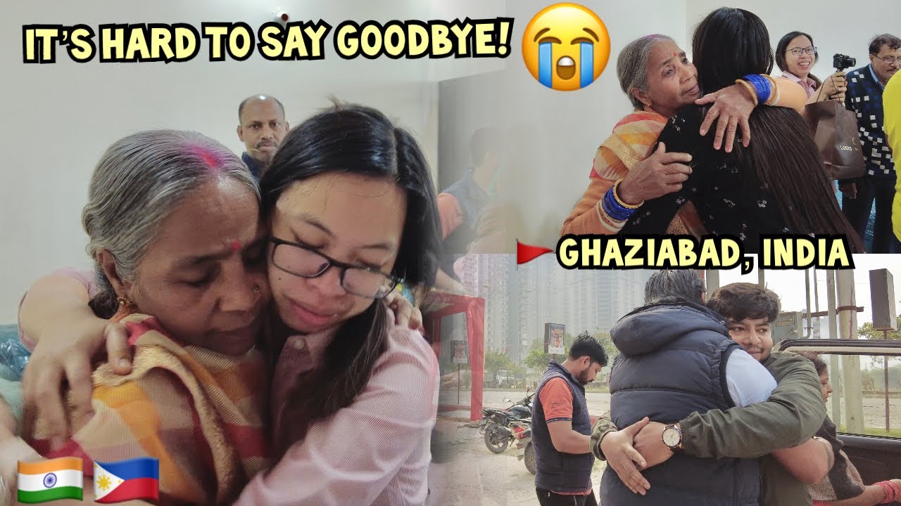 VERY EMOTIONAL GOODBYE FROM A FILIPINO INDIAN FAMILY! THEY STARTED CRYING @jaybhislife! 💔