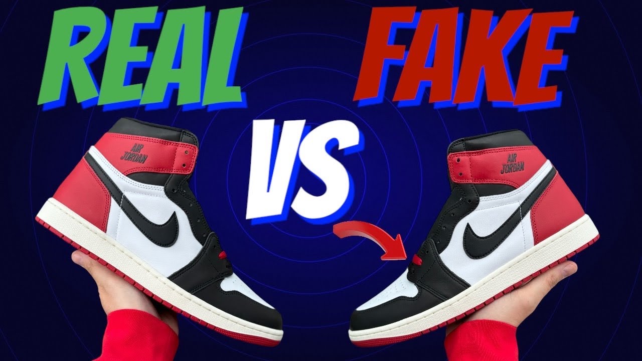 2025 Real Vs Fake Jordan 1 “Black Toe” Reimagined