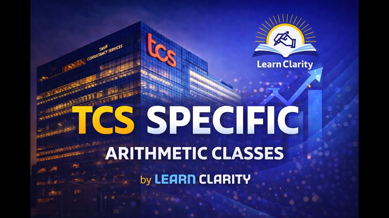 TCS SPECIFIC 🔥|| Free Arithmetic classes🎯 || Previous Questions || Learn Clarity