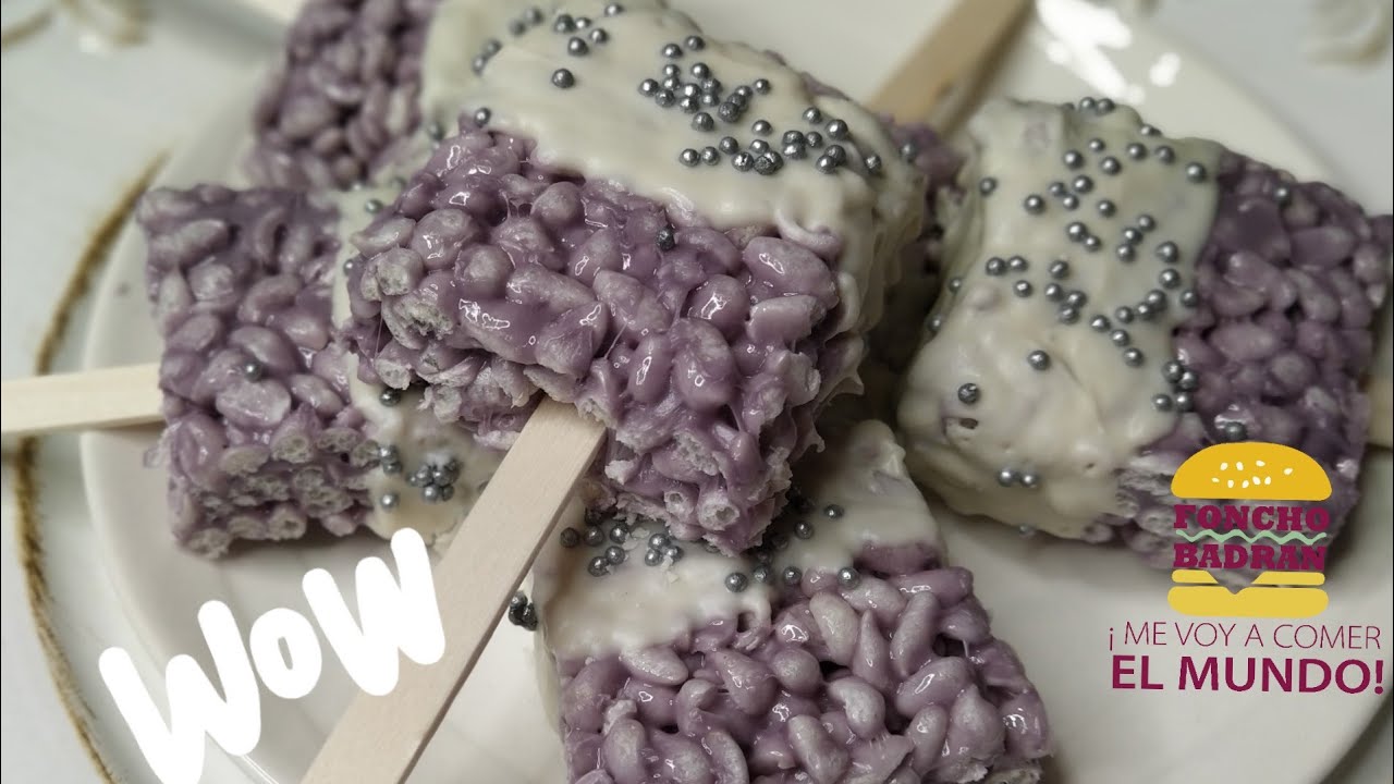 como hacer PALETAS DE ARROZ INFLADO