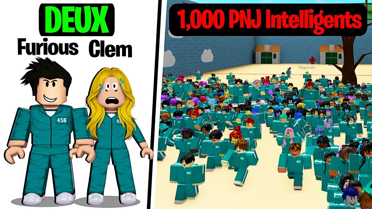 NOUS JOUONS CONTRE 1000 PNJ INTELLIGENTS au SQUID GAME !