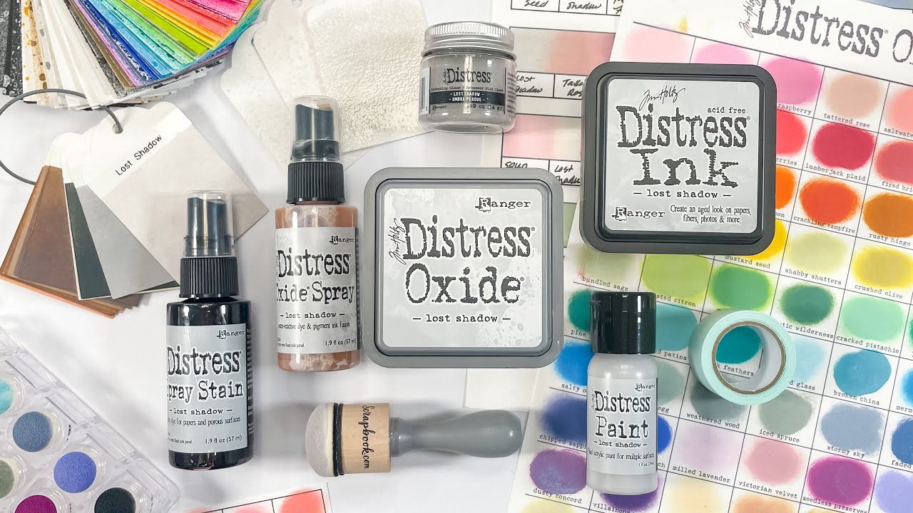 How to Organize and Swatch Your Distress Inks! Lost Shadow Blends! | Scrapbook.com