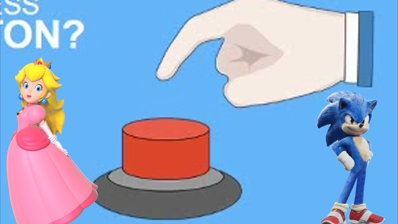 Peach vs...Movie Sonic? - Will You Press the Button? (Fan Collab)