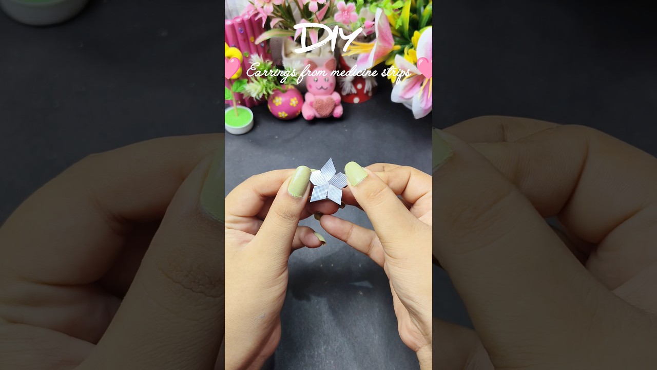 best out of waste jewellery ❤️ #diy #handmade #trending #youtubeshorts #diyjewelry #diyearrings