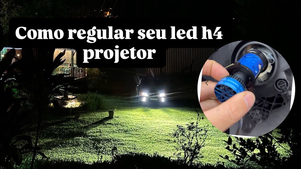 Super projetor h4  bi led laser no punto /COMO REGULAR 