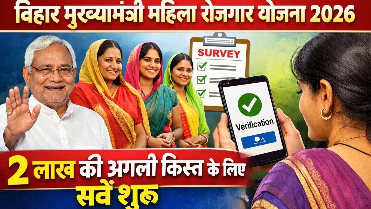 Bihar Mahila Rojgar Scheme Verification 2026 | 10-10 हजार लेने वाली महिलाओं का वेरिफिकेशन शुरू 2026