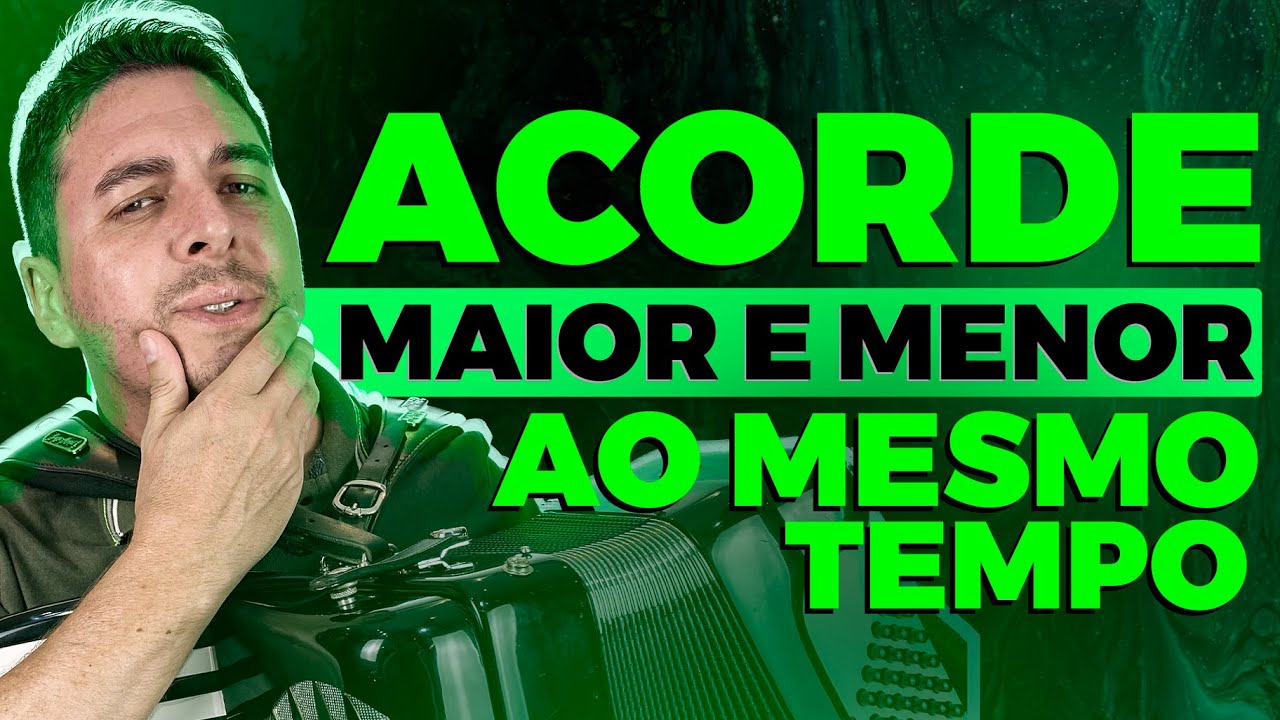 COMO TOCAR ACORDE MAIOR E MENOR AO MESMO TEMPO NO ACORDEON