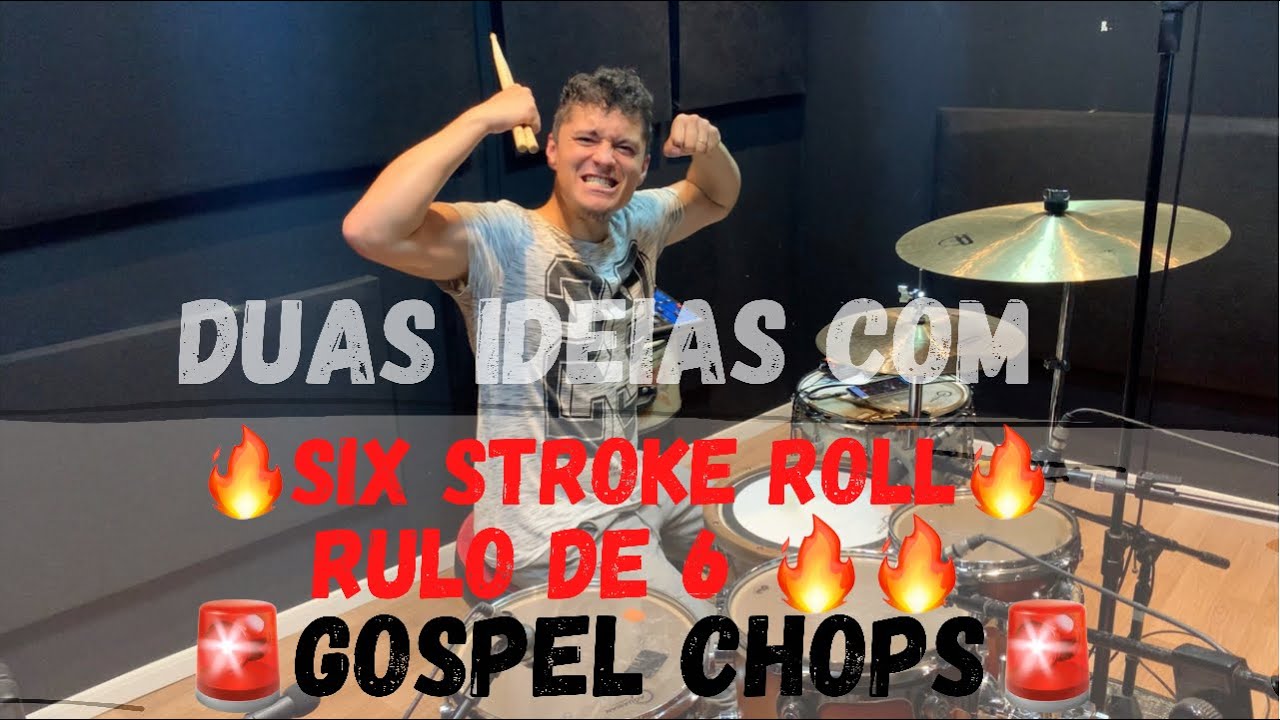 🚨Gospel Chops🔥SIX STROKE ROLL🔥✅RULO DE 6✅ - Duas Ideias Para Aplicar Na Sua Igreja ⛪️