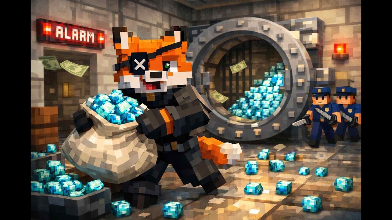Foxo’s Wild Diamond Escape! 🦊 Minecraft
