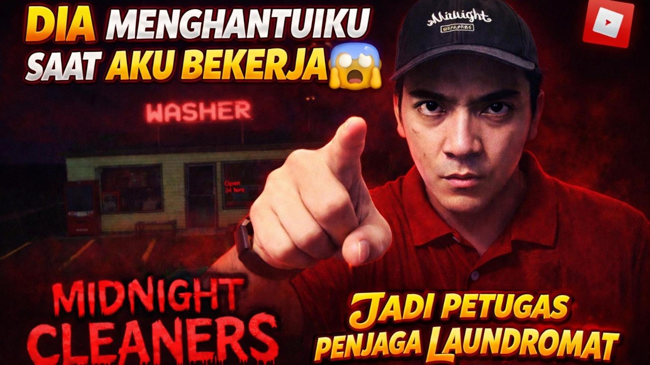 TAK KUSANGKA JAGA LAUNDROMAT AKAN SEBERBAHAYA INI... | #midnightcleaners #gameplay #robloxhorror