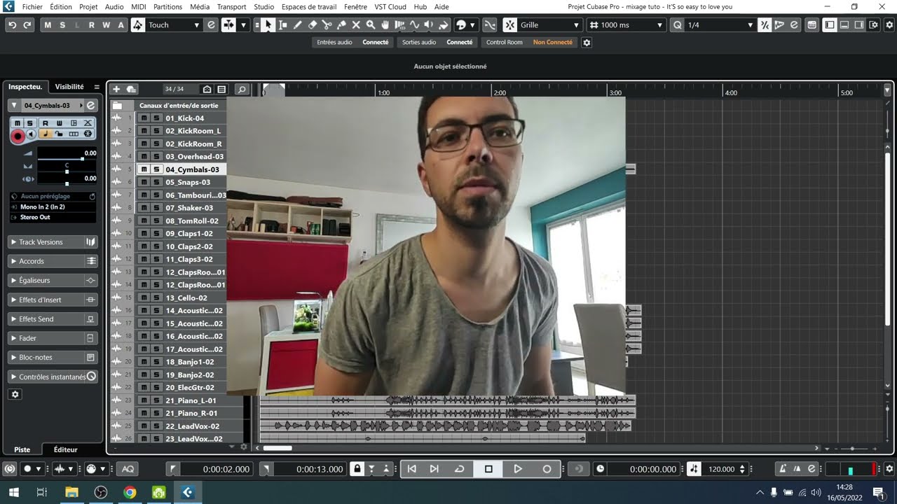 Tutoriel mixage complet - It's so easy to love you - Avant/Apr&egrave;s &agrave; 1h18min10sec