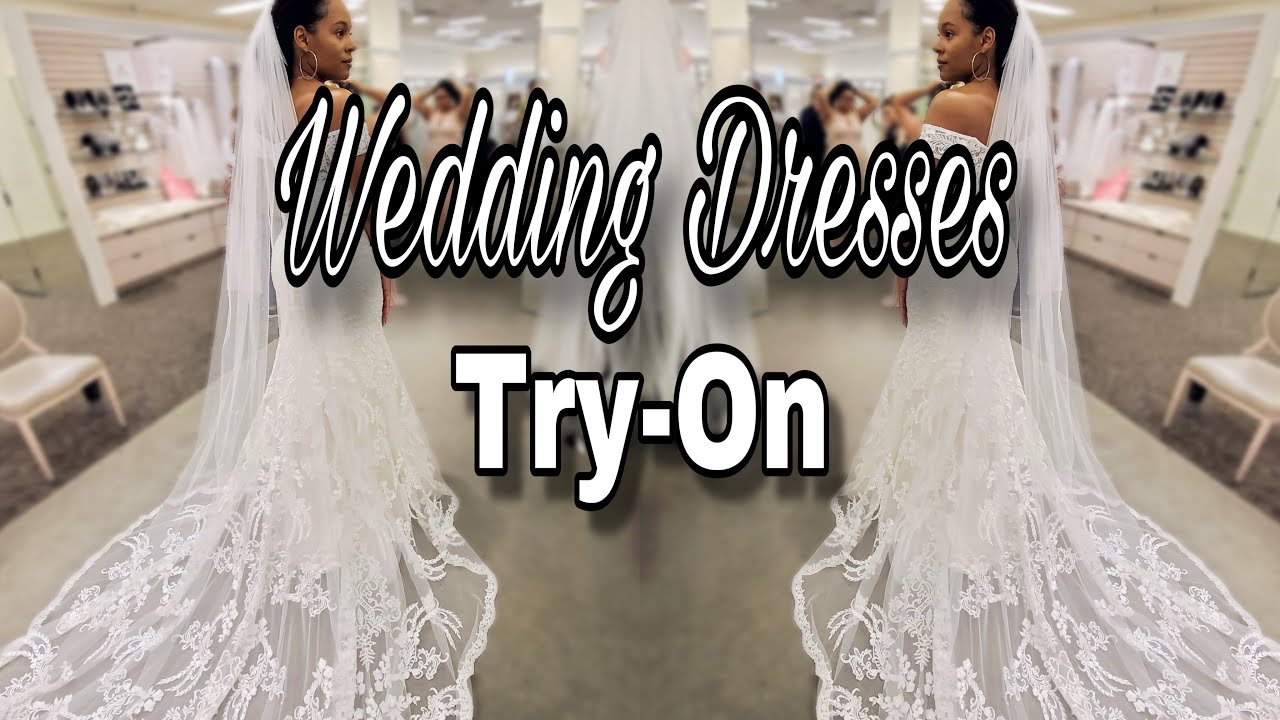 Trying on Wedding  Dresses at David’s Bridal | IBRenee