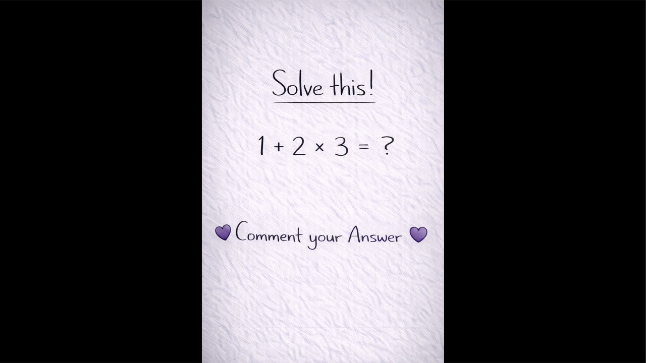 Bodmas Brain Teaser