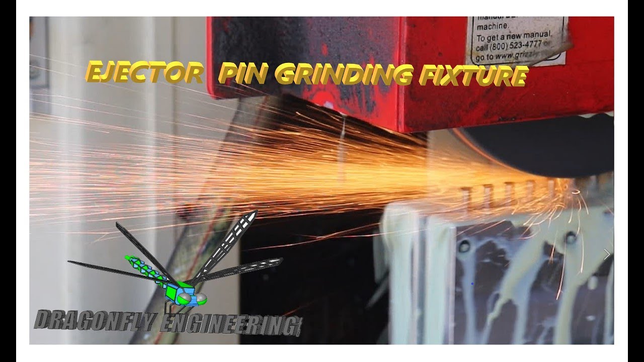 Ejector pin grinding fixture