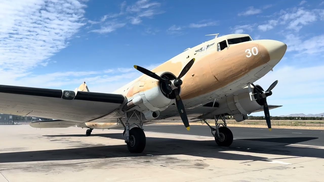 C-47 engine start